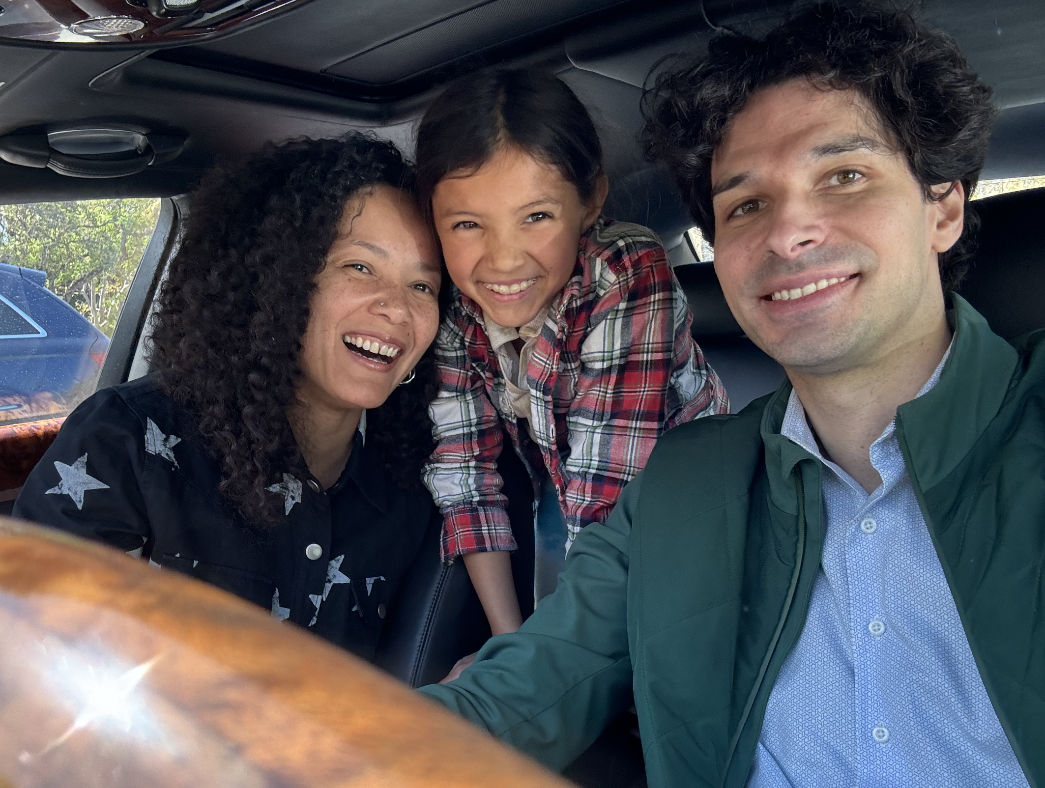 Matthew with his wife and step-daughter
